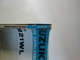 1974 Suzuki Snowmobile SM21WL Parts Catalog Manual STAINED WORN FACTORY ... - $33.07