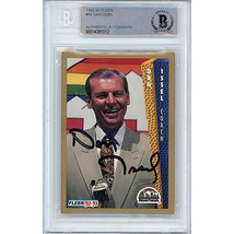 Dan Issel Denver Nuggets Auto 1992-93 Fleer On-Card Autograph Beckett BAS Slab - £102.85 GBP