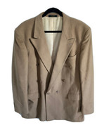 ROBERTO VASALLI Tan Camel Hair Blend Sport Coat Blazer Double Breasted M... - £26.86 GBP