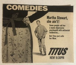 Titus Tv  Guide Print Ad Christopher Titus TPA7 - £4.64 GBP