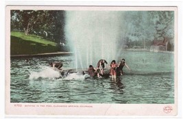 Bathing Pool People Glenwood Springs CO 1910c postcard - £3.55 GBP