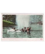 Bathing Pool People Glenwood Springs CO 1910c postcard - $4.46