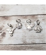 Vintage Charms - Set of 4 Silver Tone Angel Charms - £5.49 GBP