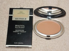 Ultima II Beautiful Nutrient Nourishing SPF 12 GINGER Compact Makeup .32... - $54.45