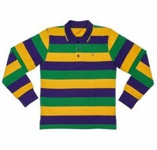 2T Toddler Classic Mardi Gras Stripe PGG Long Sleeve Polo Shirt XXS - £23.51 GBP