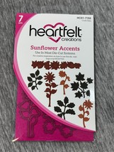 Heartfelt Creations Sunflower Accents Cutting Dies 7pc HCD1-7153 Scrapbo... - $29.69