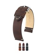 HIRSCH H Ranger Leather Watch Strap - Retro Brown - Softglove Leather Li... - $48.95