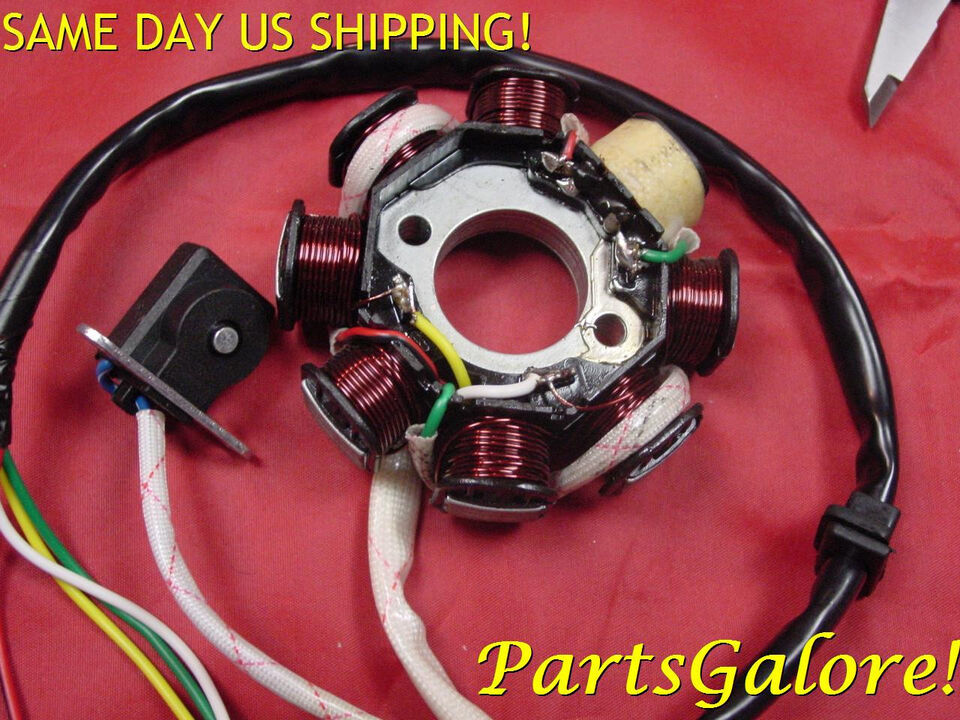 Stator 8 Coil 5 Wire AC GY6 125 150 Chinese Scooter ATV Buggy (Thick Ver... - $14.95