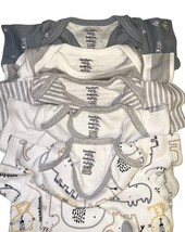 Gerber Baby Onesies Lot of 5 Size 0–3 Months Neutral NWOT Short Sleeve Cotton image 6