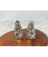 LHM Mexico Sterling Silver 2 3/4&quot; Etched Salt &amp; Pepper Shakers GW 104g - $636.56 MXN
