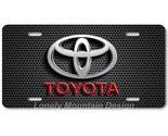 Toyota Logo Inspired Art on Grill FLAT Aluminum Novelty License Tag Plate - £14.22 GBP