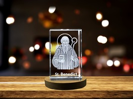 LED Base included | St. Benedict| Patron Saint of Europe and Monks Gift - £31.45 GBP+