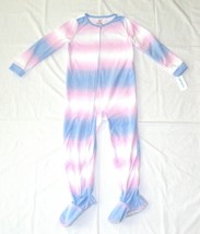 Carters Fleece Footed Pajama Blanket Sleeper Girls Size 8 Tie Dye Pastel... - $524.64 MXN