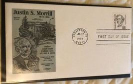 First Day Cover Justin S Morrill Stafford Vermont 1999 Box2 - $4.94