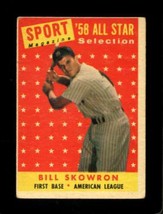 1958 Topps #477 Bill Skowron Good+ Yankees As *NY2693 - £3.11 GBP