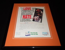 Patrick Ewing 1995 Bausch &amp; Lomb Framed 11x14 ORIGINAL Advertisement Knicks - £27.68 GBP