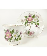 Paragon Tea Cup and Saucer England FLOWER FESTIVAL A Teacup Pink White D... - £11.82 GBP
