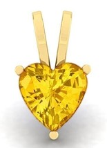 9.25 Ratti / 8.50 Carat Natural Yellow Sapphire locket AA++ Quality Heart Shape - £39.73 GBP