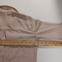 Candies RN#73277 Women's Peach & Black Roll Tab Sleeve Full Button Shirt Size XS image 6