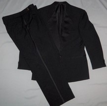 Neilallyn Formal Tuxedo Suit 40R Jacket &amp; Pants 33 34 35 Reg Adjustable Waist - £57.92 GBP