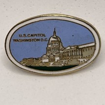 Washington DC US Capitol City State Souvenir Tourism Enamel Lapel Hat Pin - £4.74 GBP