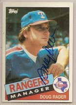 Doug Rader signed autographed Baseball card 1985 Topps - £7.54 GBP