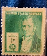 US Stamp Eli Whitney 1c - Unused - $315.91 MXN