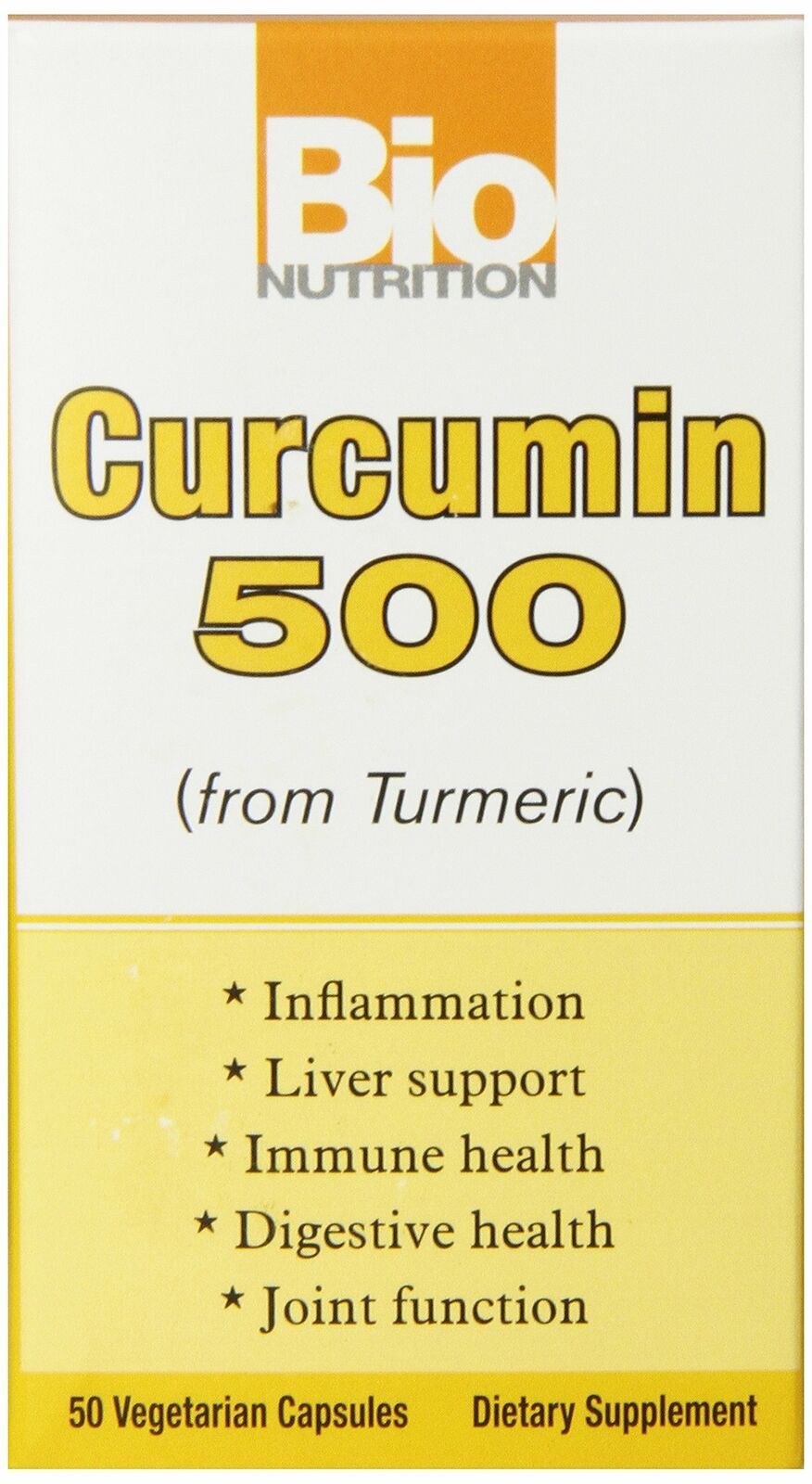 Primary image for Bio Nutrition Curcummin 500 Vegi-Caps, 50 Count
