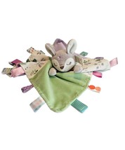 Mary Meyer Taggies Deer Flora Fawn Security Blanket Lovey Plush Purple Floral - $14.99