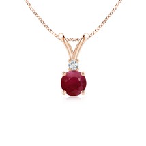 Authenticity Guarantee

ANGARA 0.63 Ct Round Ruby Solitaire V-Bale Pendant wi... - £498.17 GBP