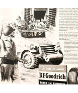 1943 BF Goodrich Tires WW2 Advertisement Military Vehicles Underhill Art... - €34,34 EUR
