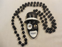 2024 Mardi Gras Krewe of Zulu Polystone Man Face Medallion Beads - $5.95