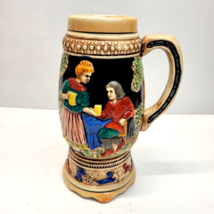 Vintage German Style Musical Beer Stein Mug Plays How Dry I Am 3D Relief... - £19.64 GBP