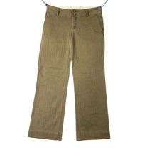 Banana Republic Factory Womens Size 8 Olive Green Pinstripe Pants - £9.17 GBP