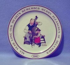 Hallmark Norman Rockwell Merry Pleasures Collector&#39;s Plate 1981 - £7.86 GBP