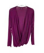 Prana Cascade Purple Long-Sleeve Wrap Top Sz. M - €21,12 EUR
