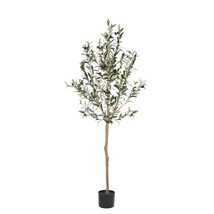 5Ft Artificial Olive Tree, Large Fake Potted Olive Silk Tree Faux Olive Plants I - £108.70 GBP