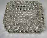 Vintage Fenton Glass Hobnail Spiked Clear Tea Light Candle Holder 3in Sq... - $13.99