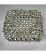 Vintage Fenton Glass Hobnail Spiked Clear Tea Light Candle Holder 3in Sq... - £11.16 GBP