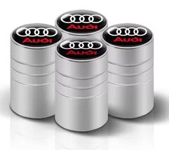 4Pcs 3D Metal Tire Valve Caps for Audi Sline A3 A1 A4 A6 A7 A8 Q5 Q7 Q8 ... - $12.59