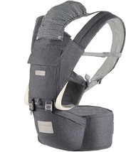 Foldable Front And Rear Baby Carriers With Hip Seat Lumbar Support For O... - $46.96
