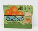 Sunkist Oranges Sign Antelope Valley VTG Uniformly Good California Adver... - $67.72