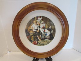 Monarch China Plate Norman Rockwell Runaway 1918 Ltd Ed Framed  LotE - $14.80