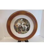 Monarch China Plate Norman Rockwell Runaway 1918 Ltd Ed Framed  LotE - $14.80