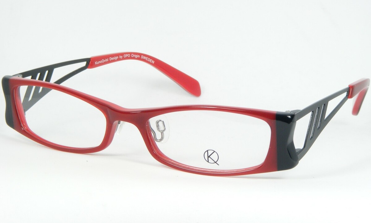 KunoQvist Opo Suecia GRID C399 Rojo/Negro Gafas Marco 51-17-135mm - $76.22