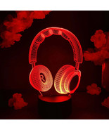 Headset 3D Illusion Lamp Kids Xmas Gift LED PC Desk Nightlight Novelty L... - $14.74 CAD+