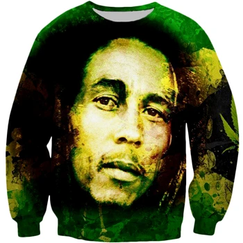  brand clothing 2018 new style hip hop sweatshirt reggae bob marley characters print 3d thumb200