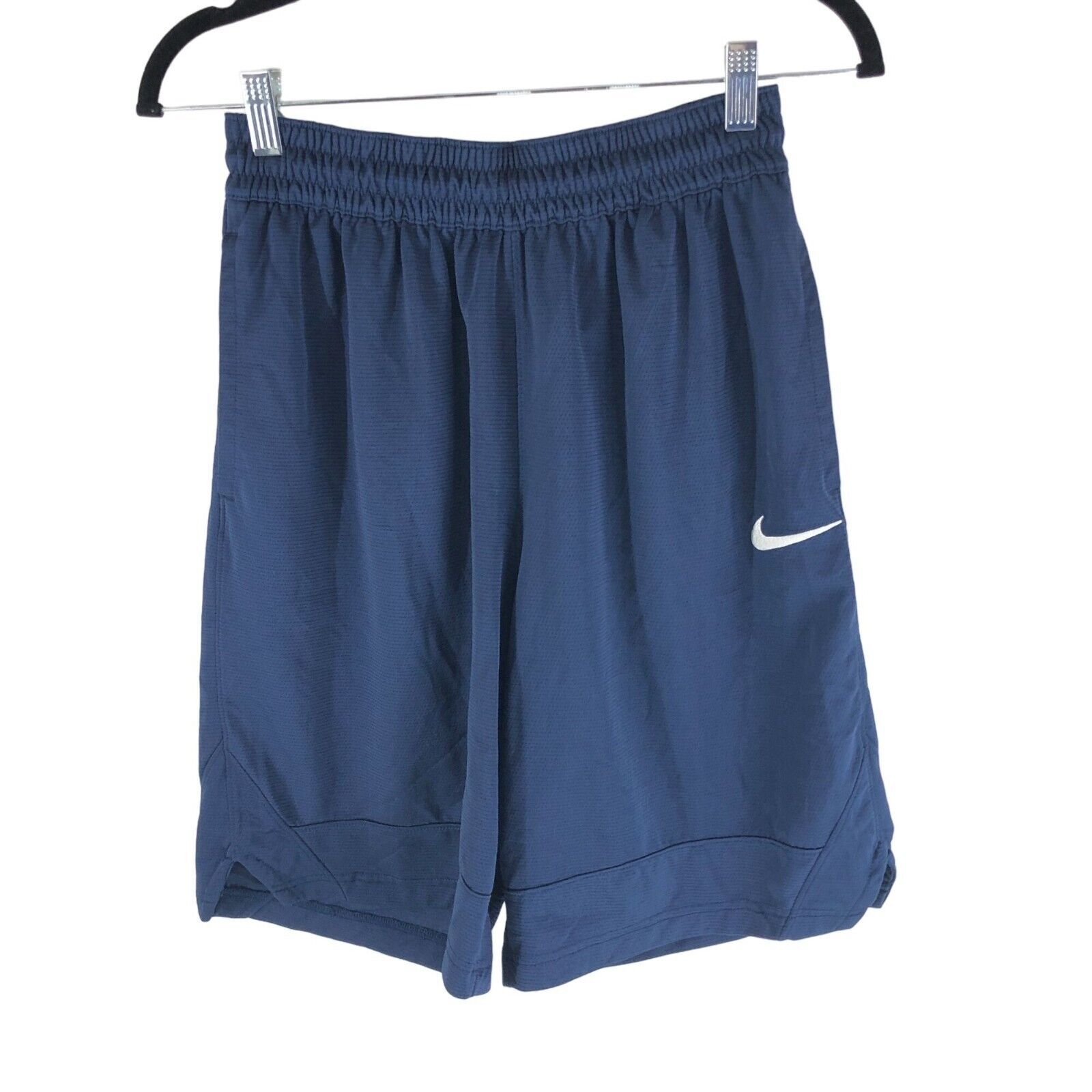 Primary image for Nike Mens Dri-FIT Icon Basketball Shorts Pull On Logo Navy Blue S