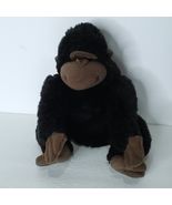 Monkey Plush Black Brown Ape Stuffed Animal Gorilla 13&quot; No Tags - $399.81 MXN