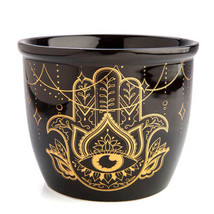 Wild Scents Ceramic Smudge Bowl - Hamsa - £27.18 GBP